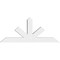 Ekena Millwork Saratoga Architectural Grade PVC Gable Bracket, 48"W x 20"H x 4"D x 4"F, 10/12 Pitch GBP048X20X0404SAR00 - alternate 4